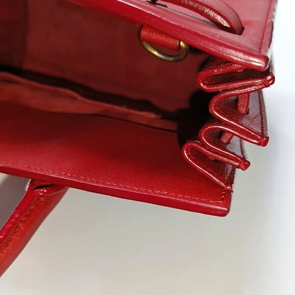 Saint Laurent Small Sac de Jour Blue Leather Tote - Picture 10 of 15